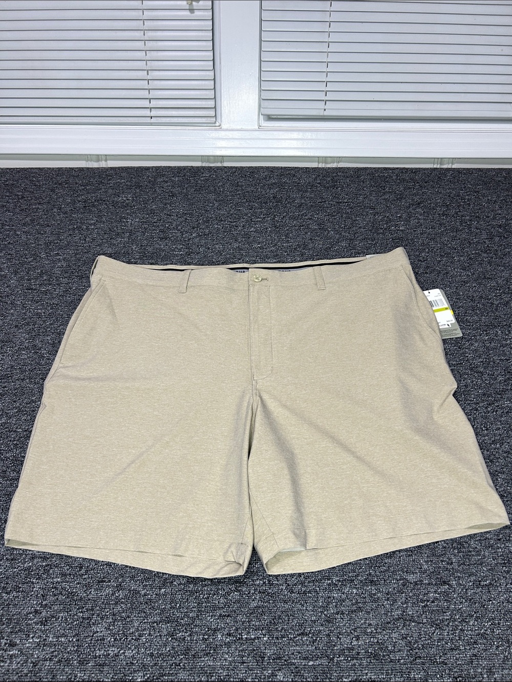NEW PGA TOUR Golf Shorts Men’s 44 Khaki Heather Performance Stretch UPF 50